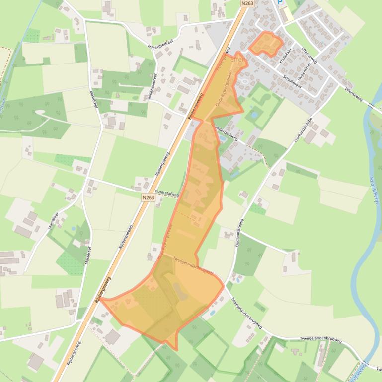 Kaart van postcodegebied 4838BH.