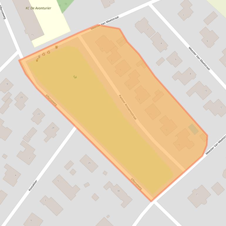 Kaart van postcodegebied 4838BP.