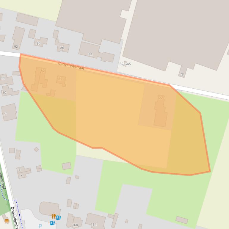 Kaart van postcodegebied 4839AE.