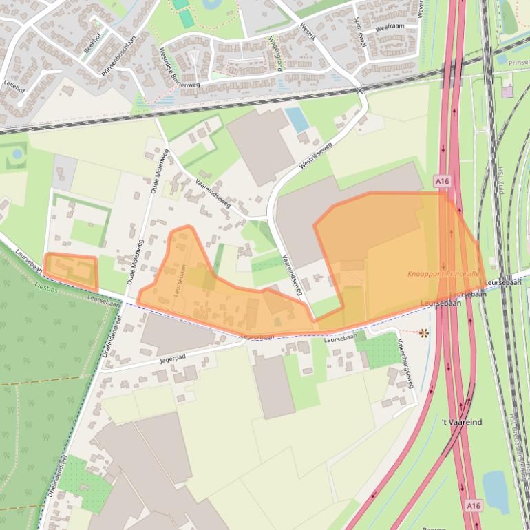 Kaart van postcodegebied 4839AN.