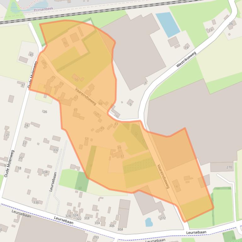 Kaart van postcodegebied 4839AR.