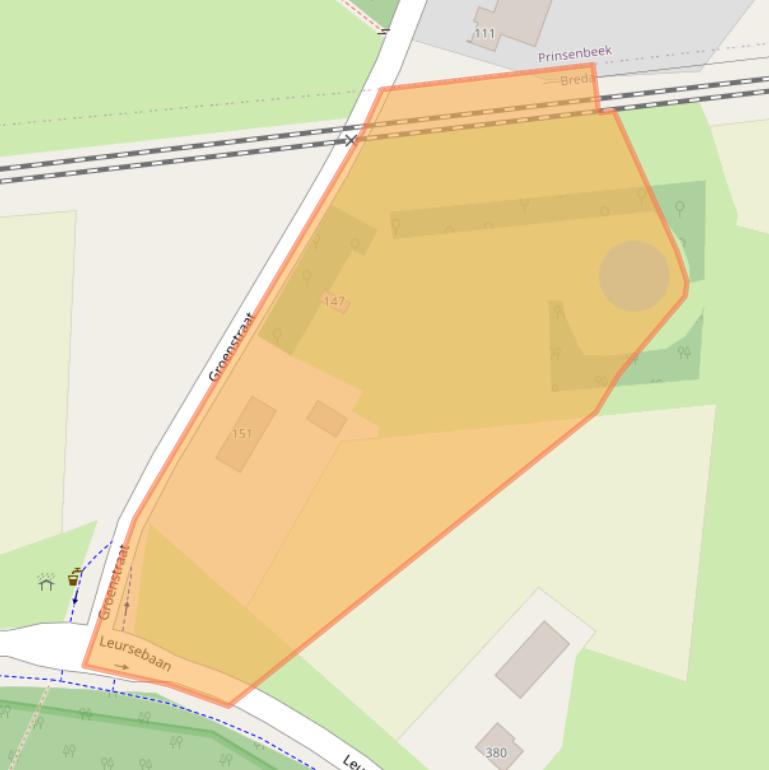 Kaart van postcodegebied 4839AW.