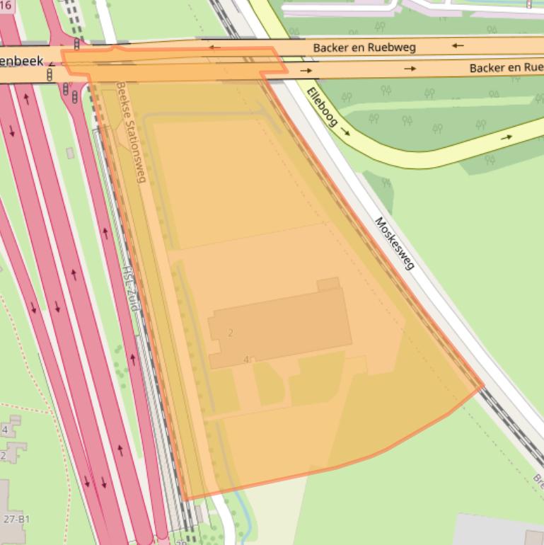 Kaart van postcodegebied 4841AB.