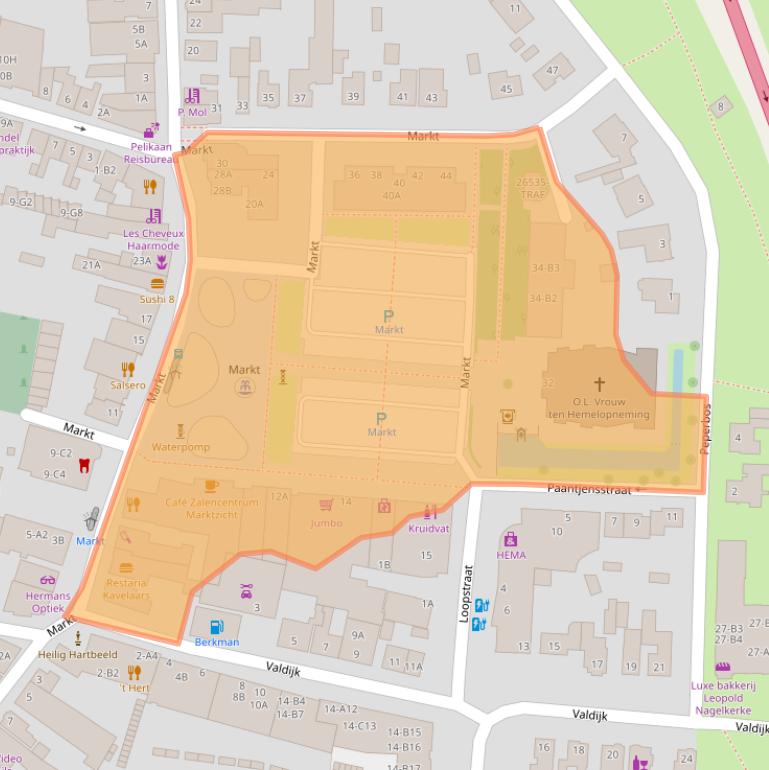 Kaart van postcodegebied 4841AC.