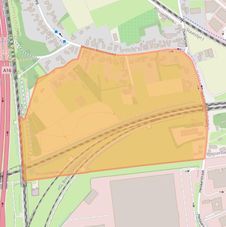 Kaart van postcodegebied 4841AL.