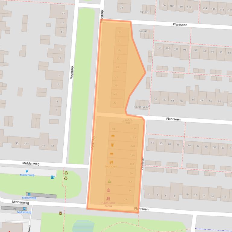 Kaart van postcodegebied 4841AR.