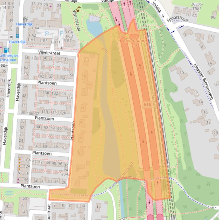Kaart van postcodegebied 4841AV.