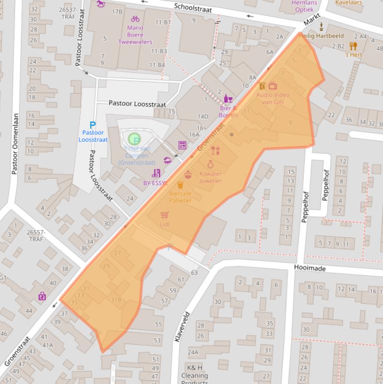 Kaart van postcodegebied 4841BA.
