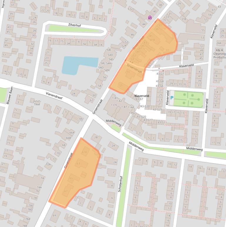 Kaart van postcodegebied 4841BB.