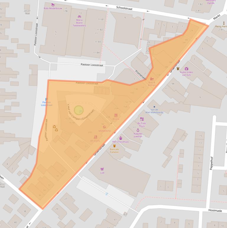 Kaart van postcodegebied 4841BD.
