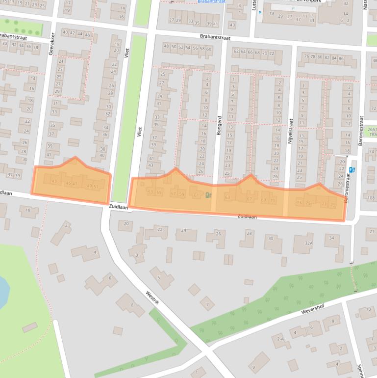 Kaart van postcodegebied 4841BK.