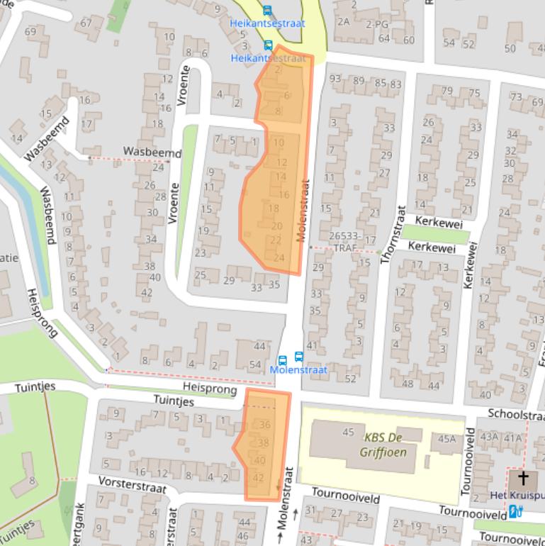 Kaart van postcodegebied 4841CD.