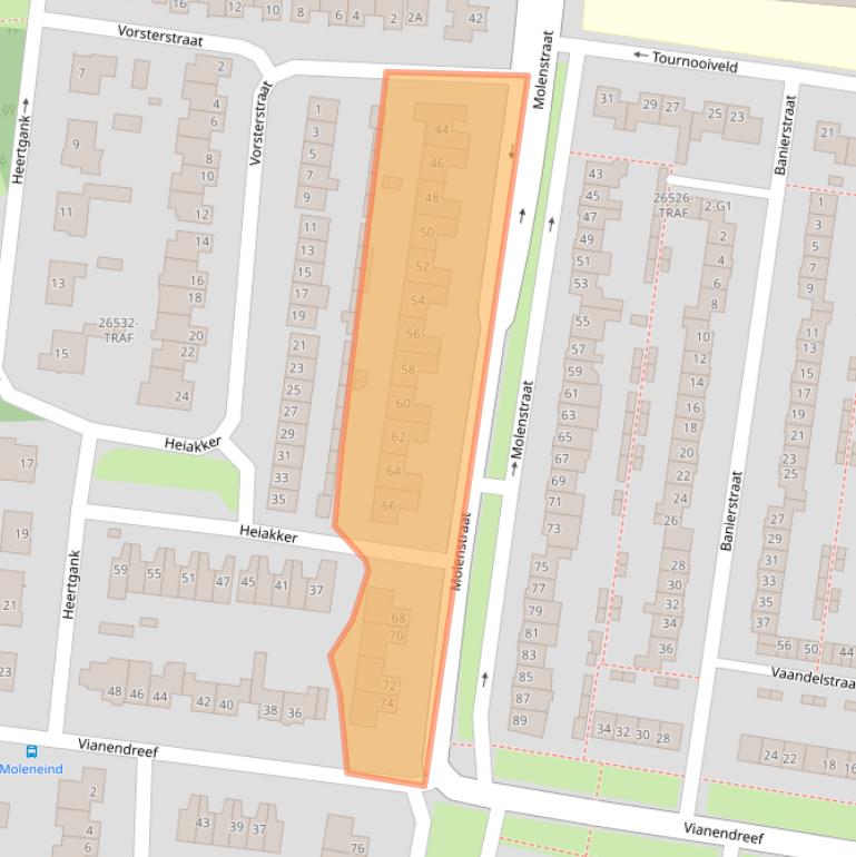 Kaart van postcodegebied 4841CE.