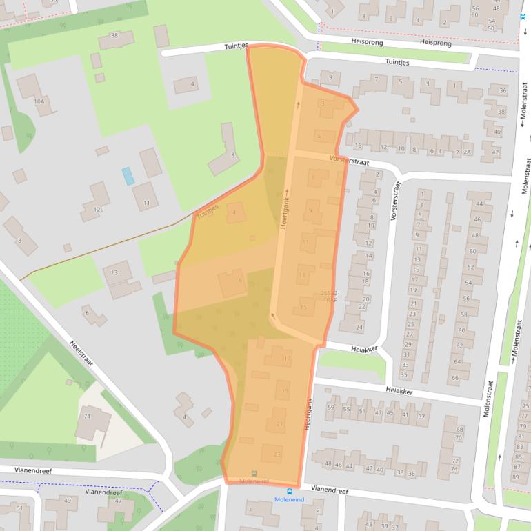 Kaart van postcodegebied 4841CM.