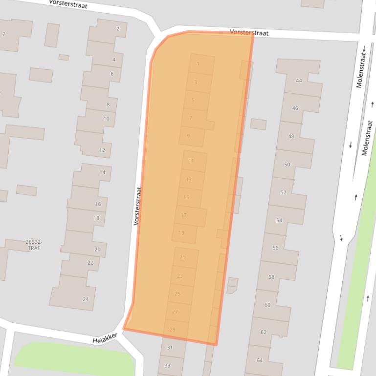 Kaart van postcodegebied 4841CN.