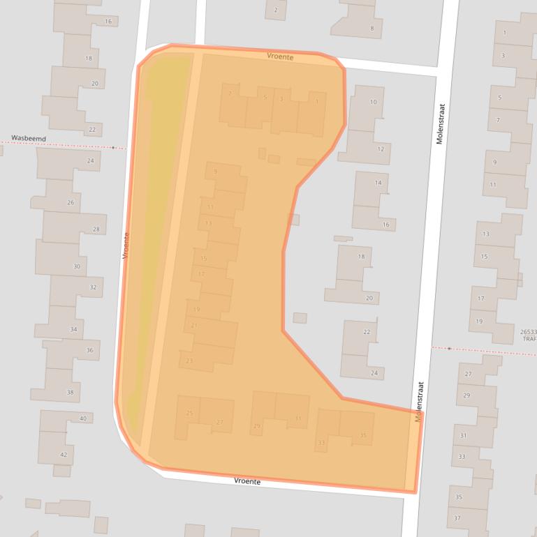 Kaart van postcodegebied 4841CT.