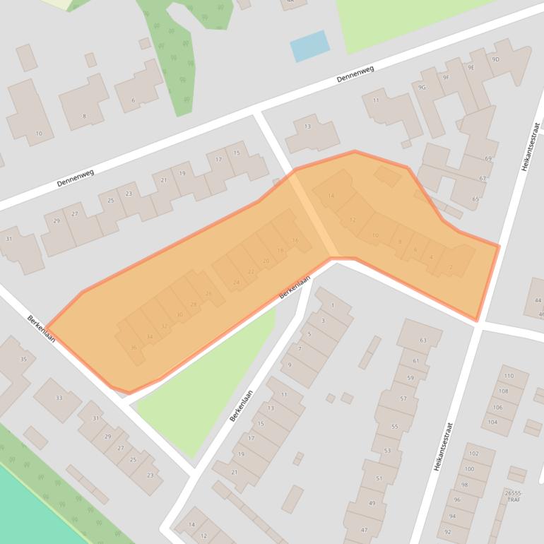 Kaart van postcodegebied 4841DA.