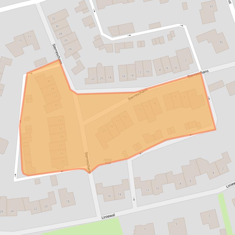 Kaart van postcodegebied 4841DS.