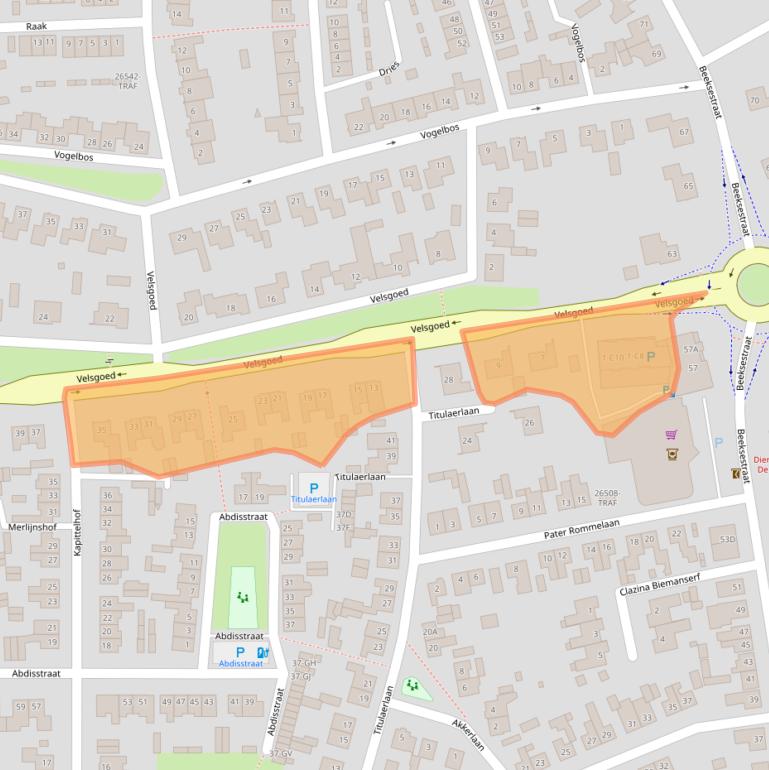 Kaart van postcodegebied 4841EJ.
