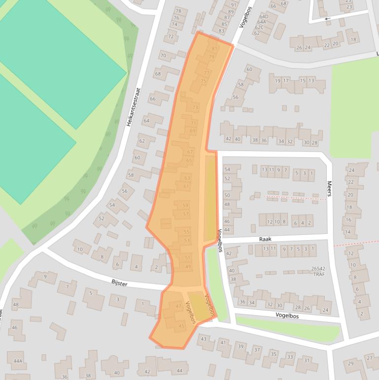 Kaart van postcodegebied 4841EN.