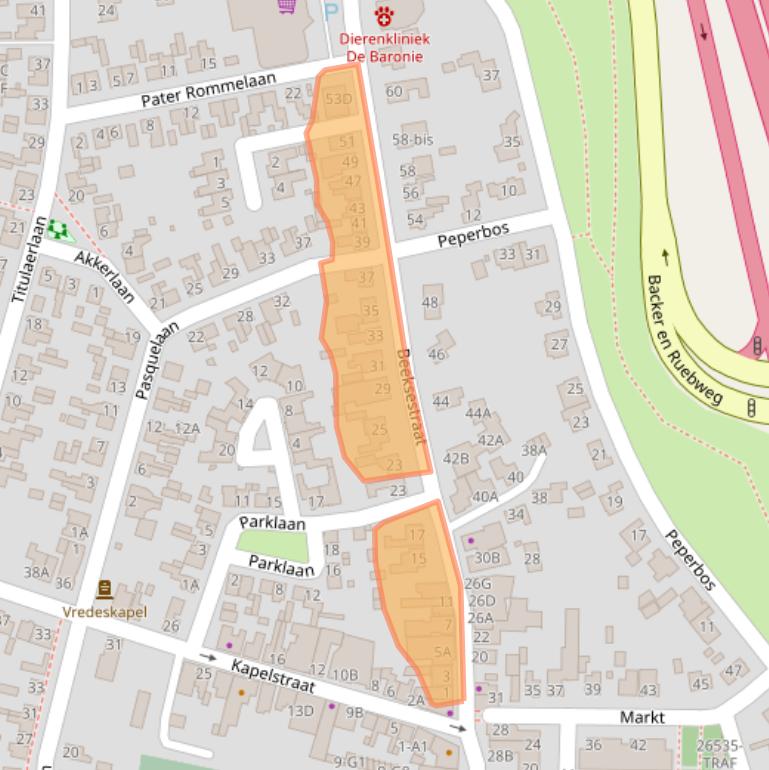 Kaart van postcodegebied 4841GA.