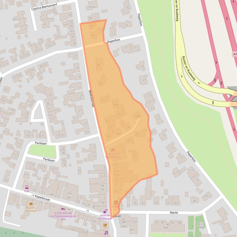 Kaart van postcodegebied 4841GC.