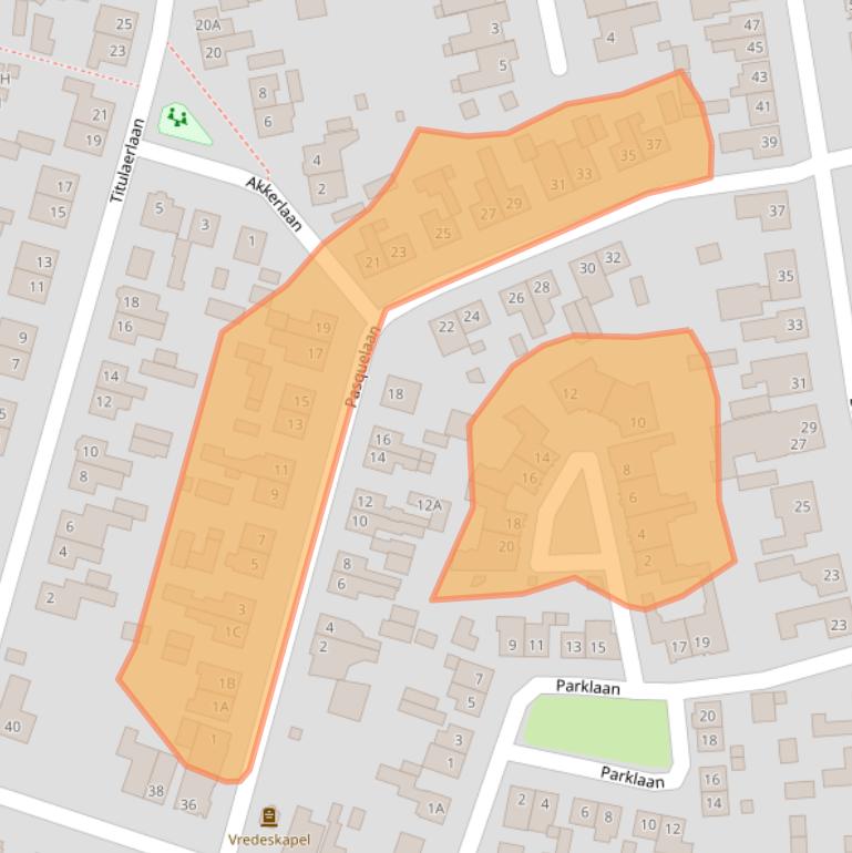 Kaart van postcodegebied 4841GP.