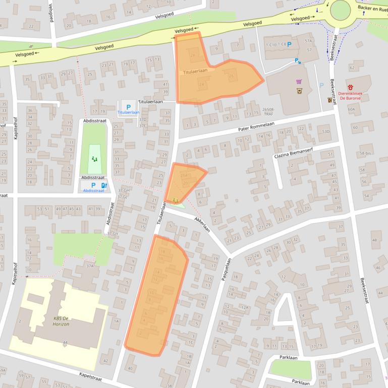 Kaart van postcodegebied 4841GT.