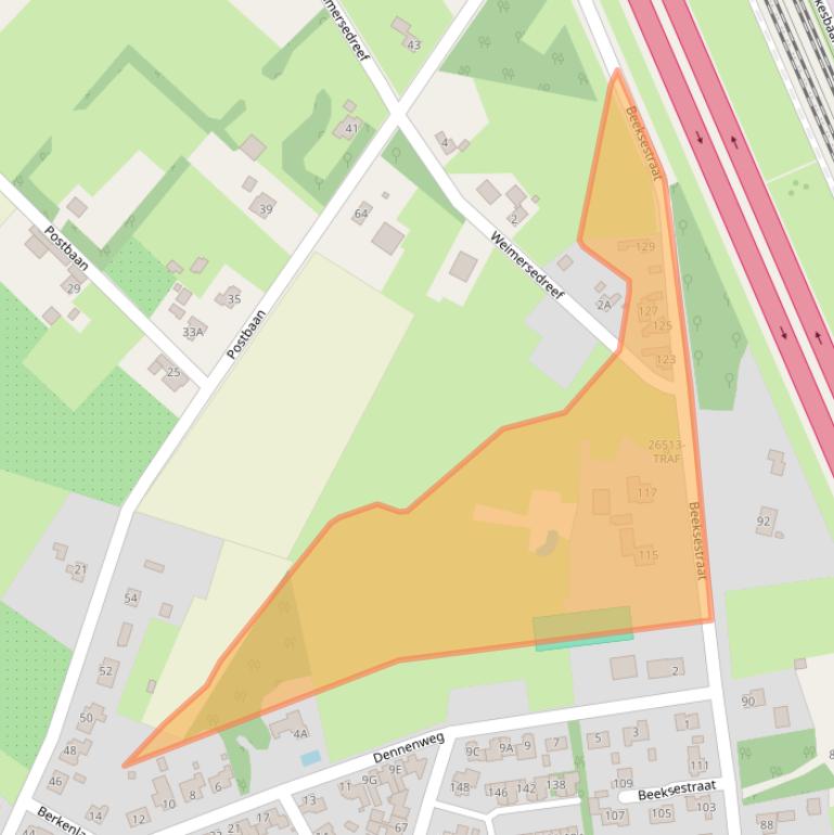 Kaart van postcodegebied 4841GZ.