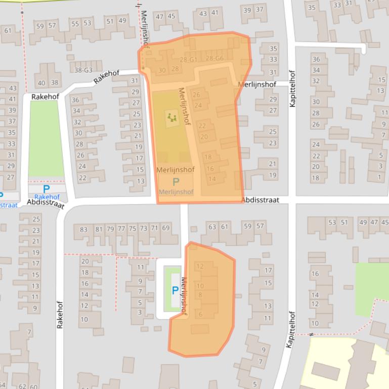 Kaart van postcodegebied 4841HB.