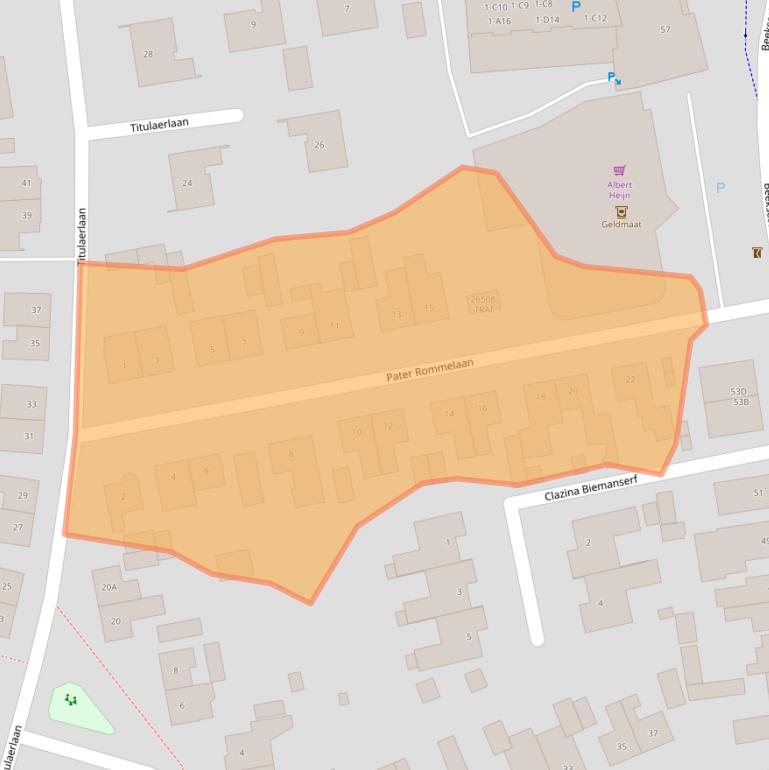 Kaart van postcodegebied 4841HH.