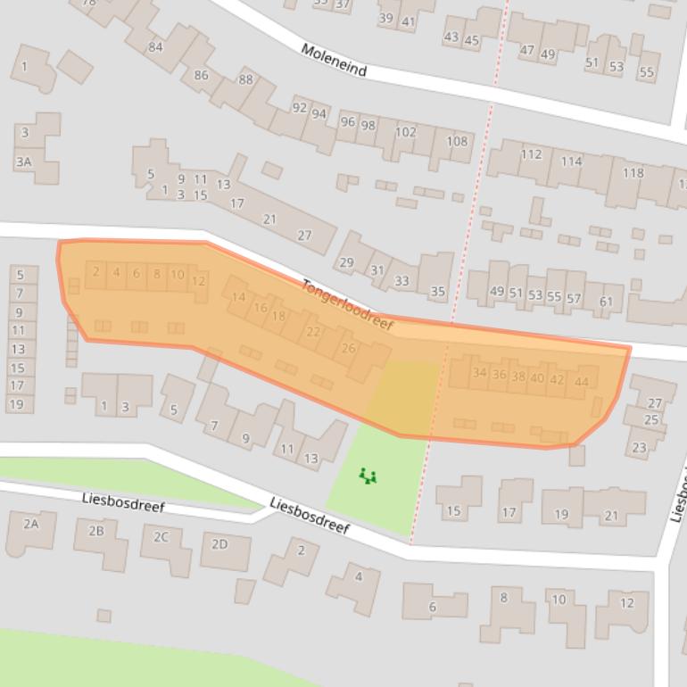 Kaart van postcodegebied 4841JN.