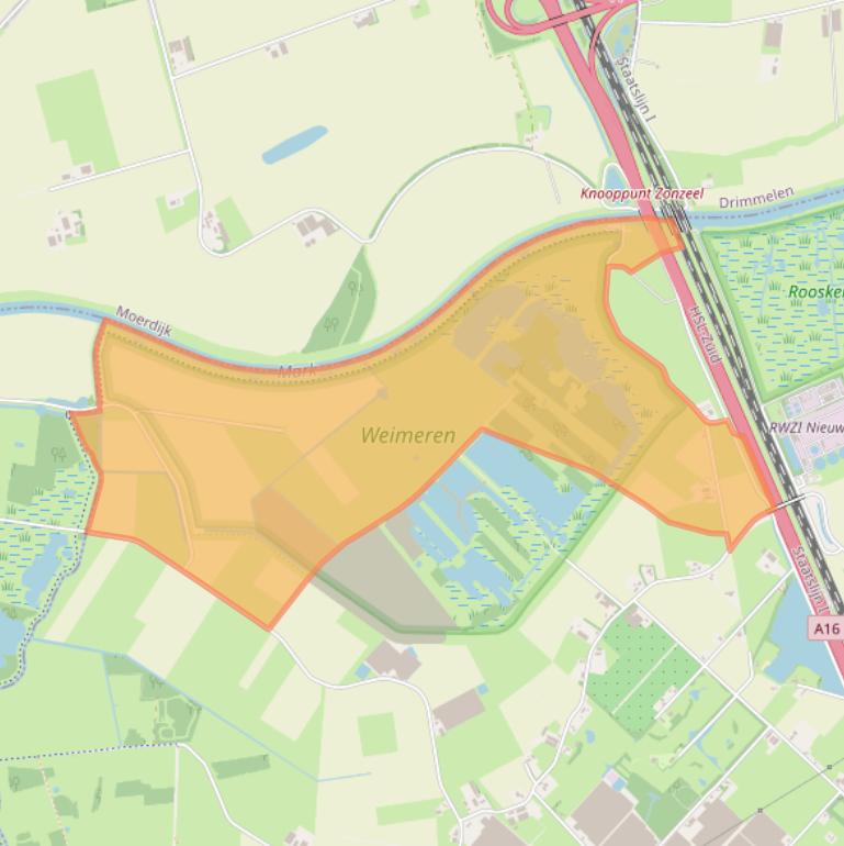Kaart van postcodegebied 4841KB.