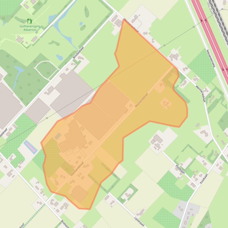 Kaart van postcodegebied 4841KJ.