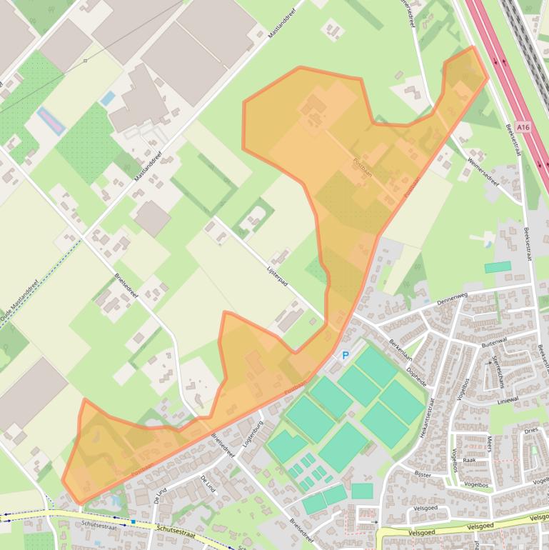 Kaart van postcodegebied 4841KK.