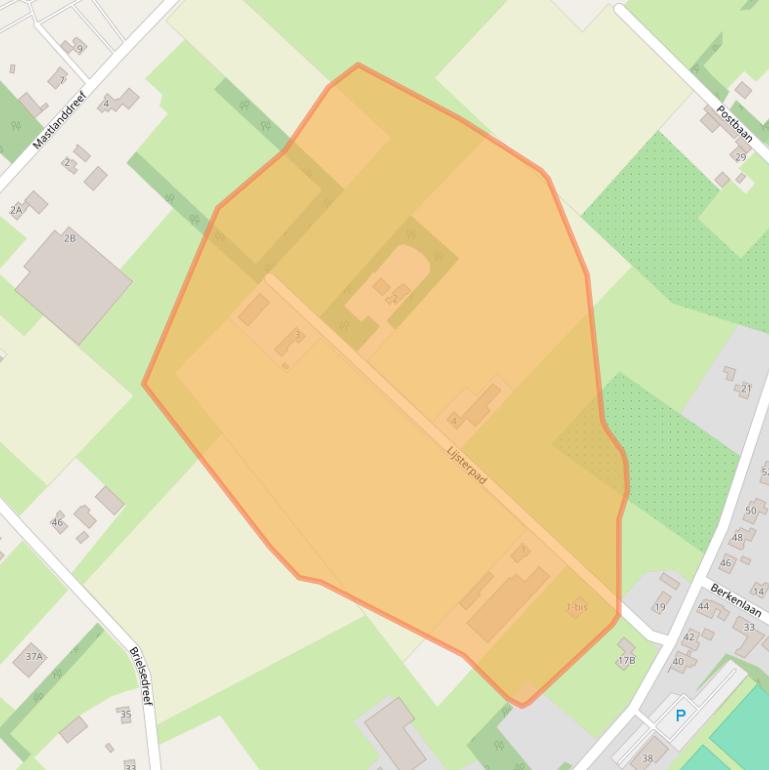 Kaart van postcodegebied 4841KM.