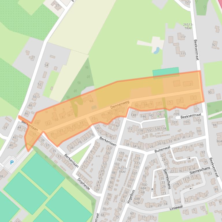 Kaart van postcodegebied 4841KN.