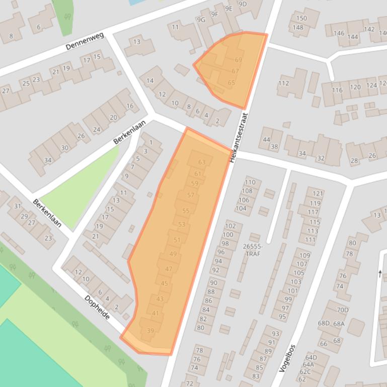 Kaart van postcodegebied 4841KP.