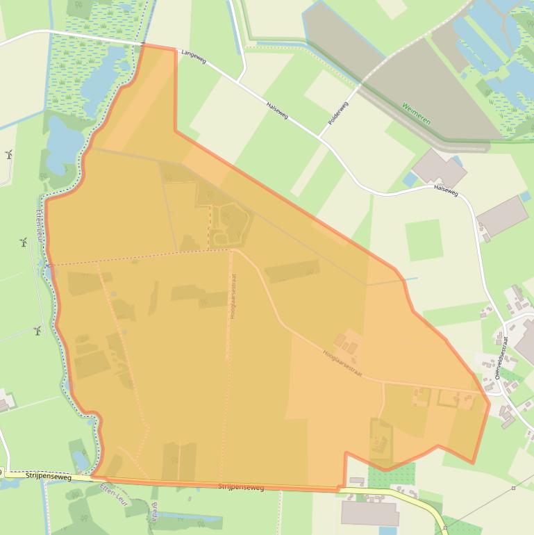 Kaart van postcodegebied 4841KV.
