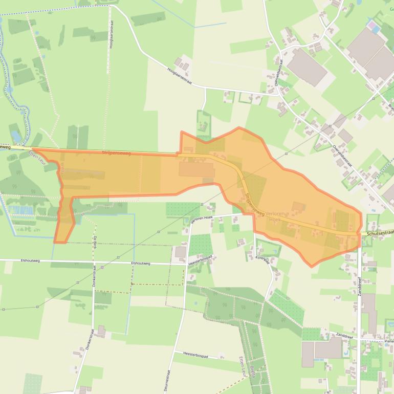 Kaart van postcodegebied 4841KZ.