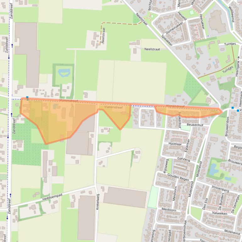 Kaart van postcodegebied 4841LE.