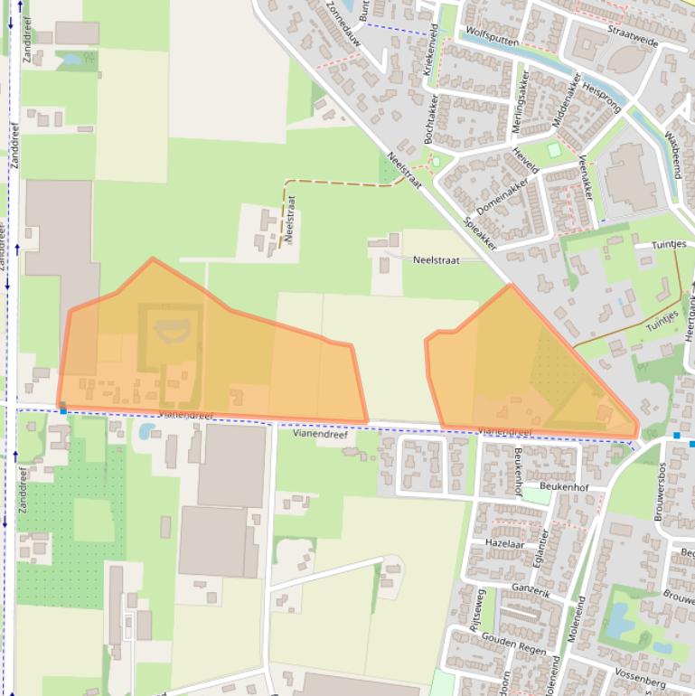 Kaart van postcodegebied 4841LG.