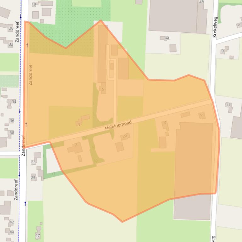 Kaart van postcodegebied 4841LJ.