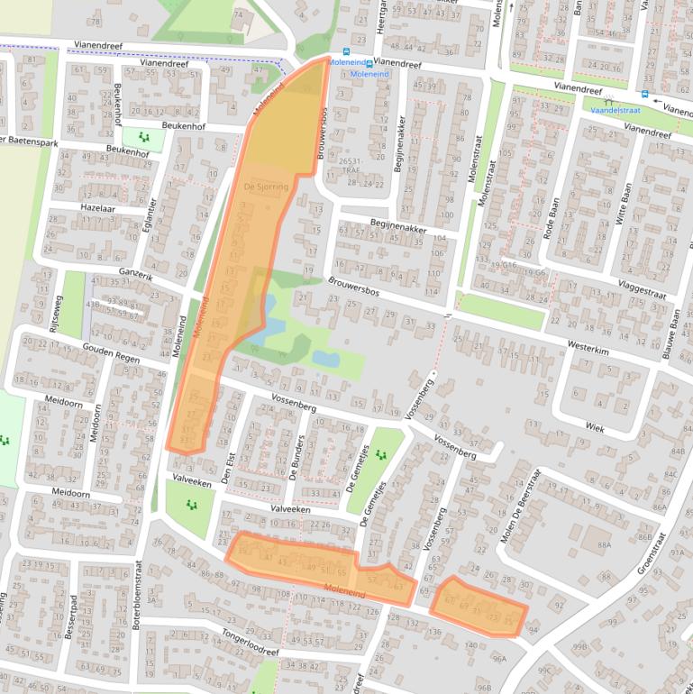 Kaart van postcodegebied 4841LP.