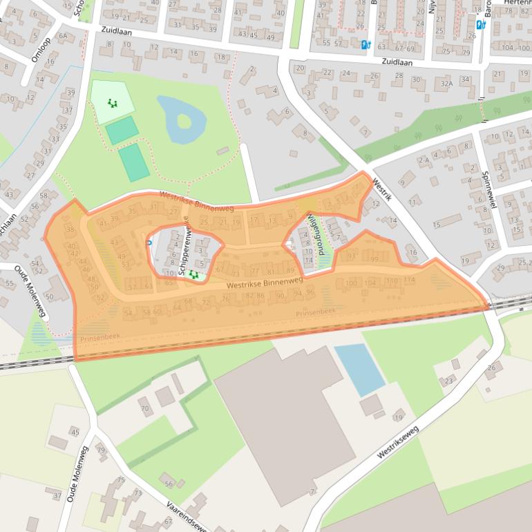 Kaart van postcodegebied 4841MC.