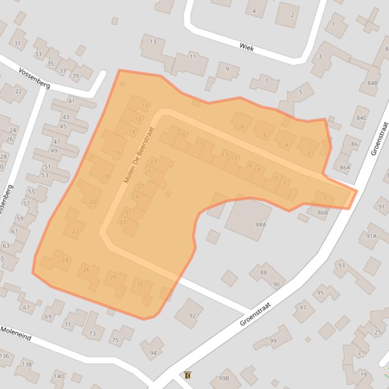 Kaart van postcodegebied 4841MT.