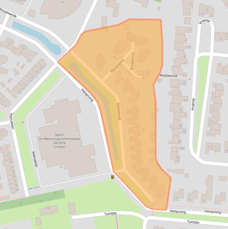Kaart van postcodegebied 4841NB.