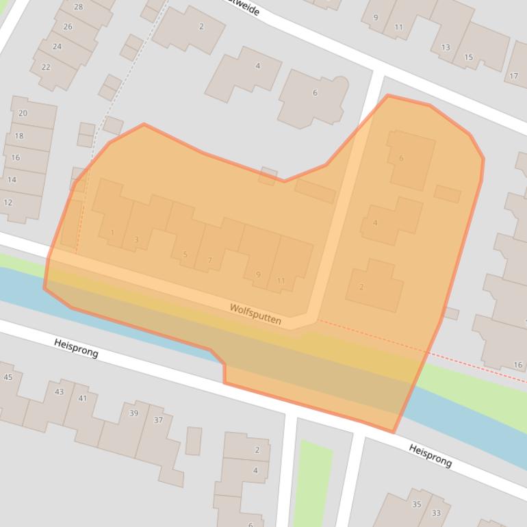 Kaart van postcodegebied 4841NC.