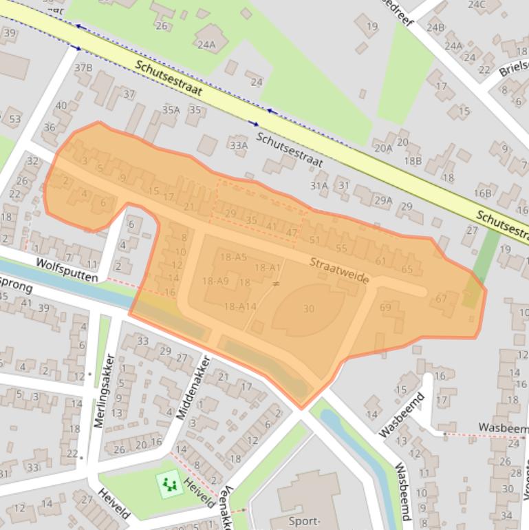 Kaart van postcodegebied 4841ND.