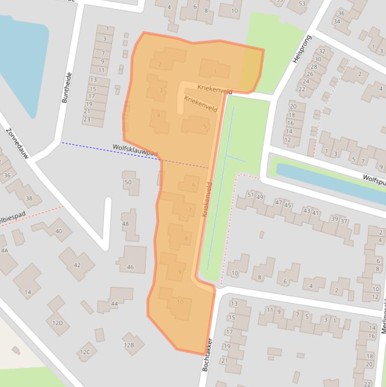 Kaart van postcodegebied 4841NE.